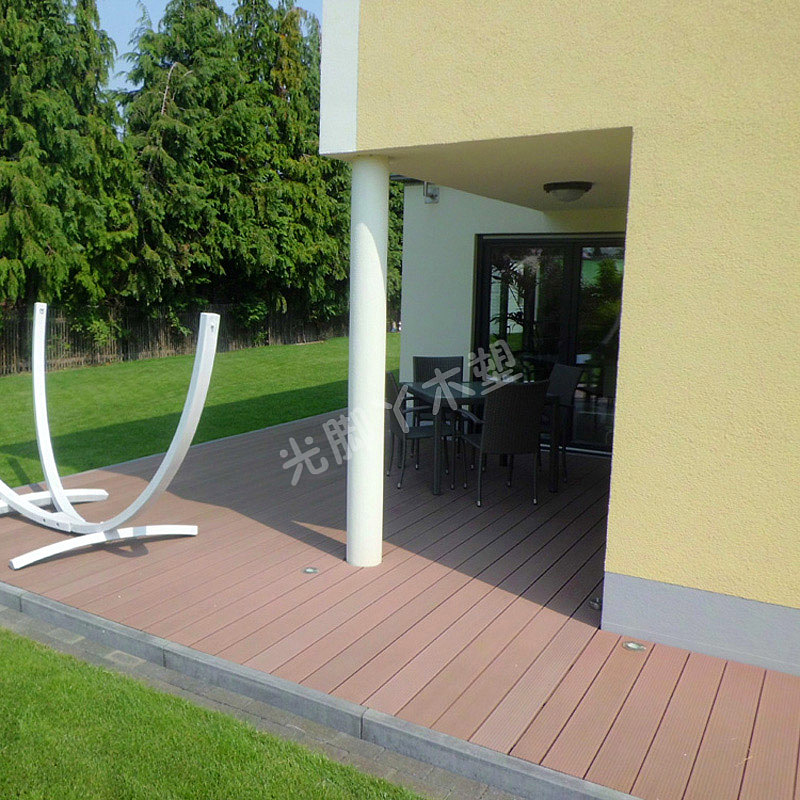 Wood plastic outdoor floor，Outdoor living space，Outdoor furniture floor，